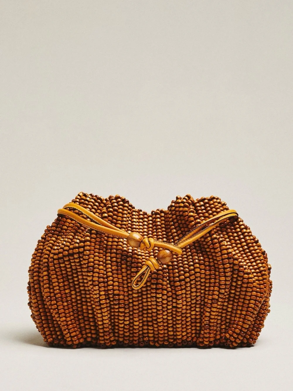 Celandine Beaded Cinched Clutch Bag